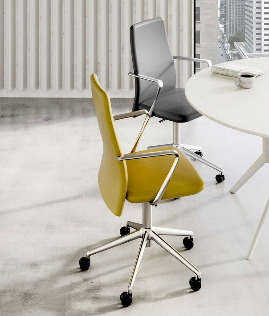 PDR HBF Vela Mid Back Task Chair Casters In Room 870x1024