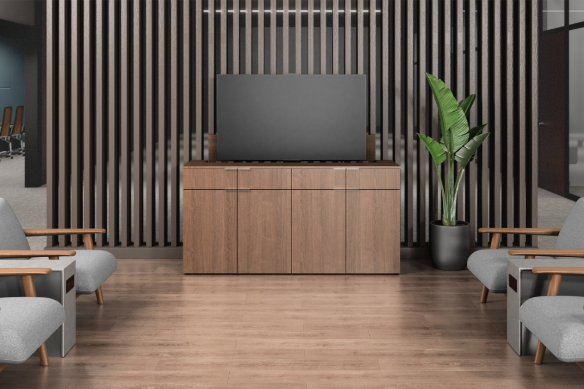 Enwork enwork foundation monitor lift credenza