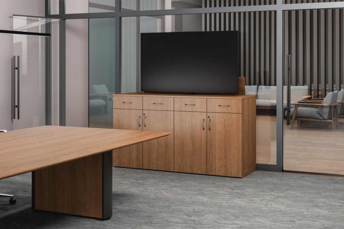 Enwork enwork foundation monitor lift credenza