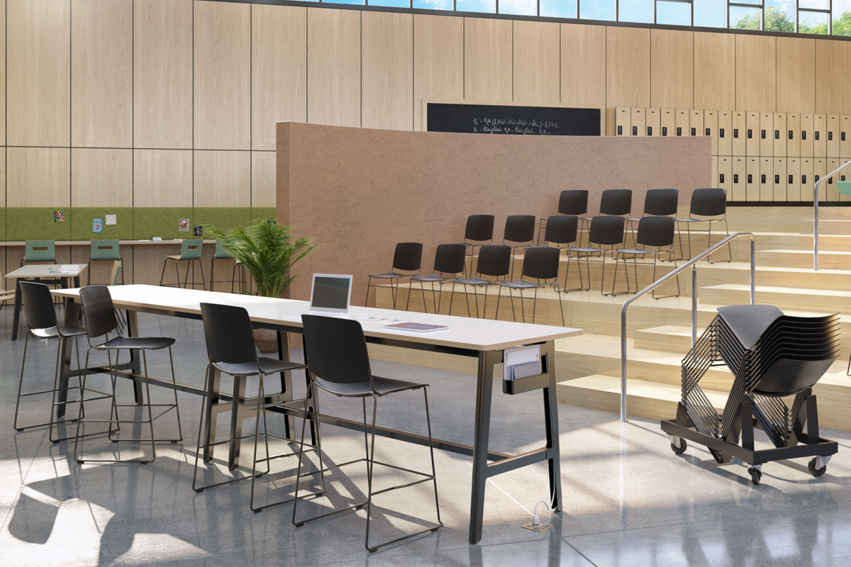 Leland leland mass stacking bar chair
