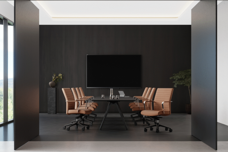 Home Vanilla - Channel Stitch Executive Chair